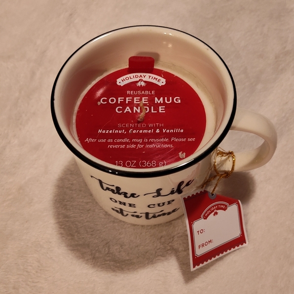 NWT! Coffee Mug Candle (Take Life One Cup At A Time) 13oz - Picture 2 of 5